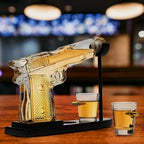 Gun Shape Bullet Glass Decanter Set