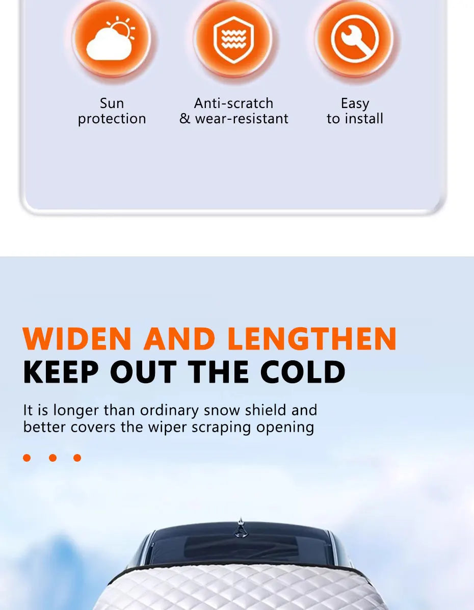 FrostGuard Pro | 5-Layer Windshield Cover | Magnetic & Windproof | Complete Ice Protection