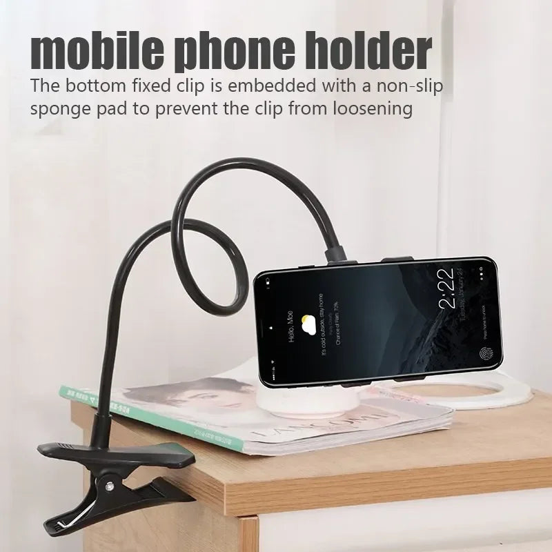ViewEase Phone Holder | 360° Flexible Arm | Universally Compatible | For Bed & Desk