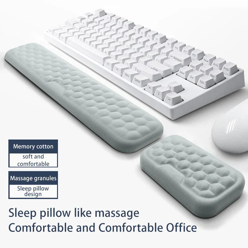 ErgoLuxe GelPad | Comfort Mousepad | Wrist Rest & Massage | Silicone & Memory Foam