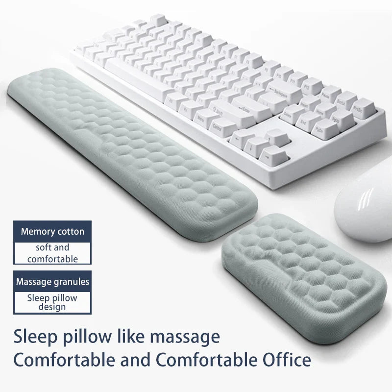 SilentaPad Wrist Rest | Ergonomic Mouse Pad with Memory Foam & Massage Area | For PC, Laptop & Gaming