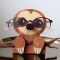 Puppy Dog Wooden Glasses Stand - Perfect Desk Accessory for Home and Office