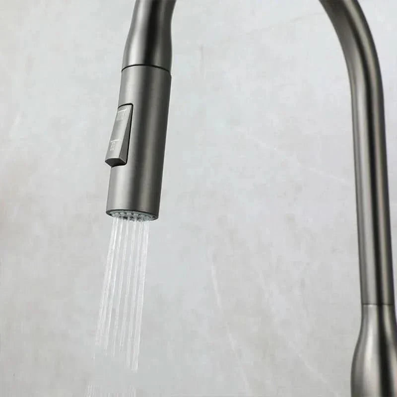 Stainless Steel Kitchen Faucet with Pull-Out Sprayer