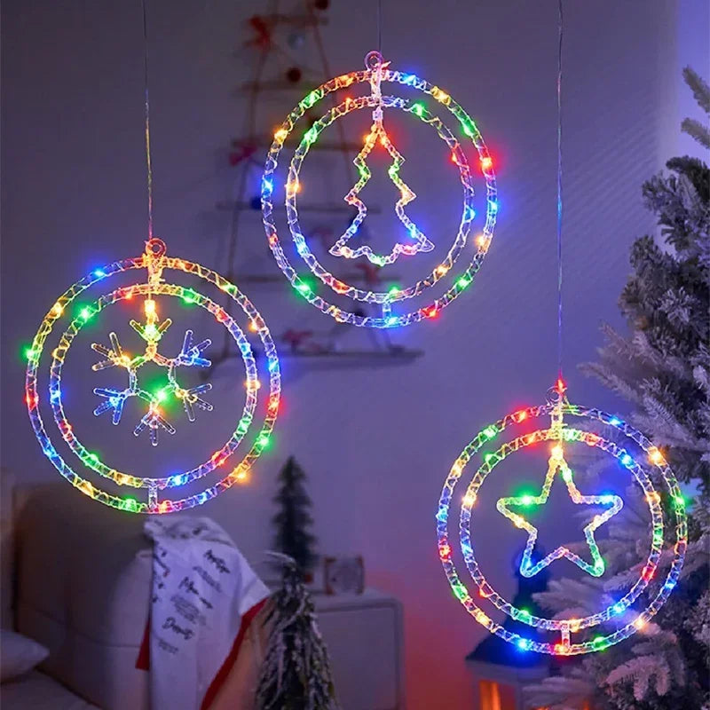 LED Christmas Ring Light LumiRing | USB-powered | 8 Light Modes | Warm White & Colorful | Decoration for Christmas & Celebrations
