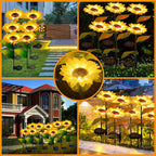 Solar-Sunflowers: Waterproof Garden Joy