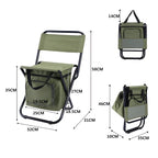Built-in Cooling Bag Portable Folding Outdoor Stool