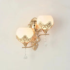 LuxeGlow - Gold LED Wall Lamp for Mood Lighting