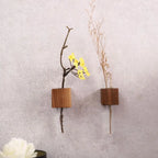 Wooden Magnetic Flower Tube Vase