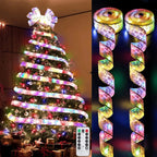 Lumibelle | Christmas ribbon with light chain | LED ribbon light | For tree, window & table decoration | Warm white | Christmas & New Year 2026