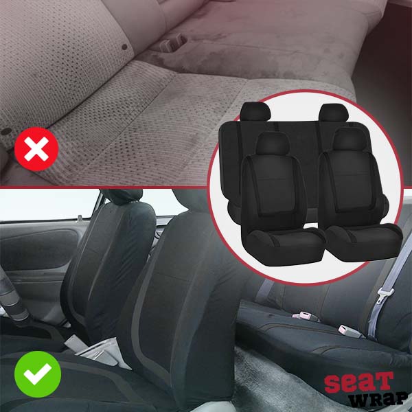ComfortSeat 9-piece Car Seat Covers Set – Universal, Breathable & Washable