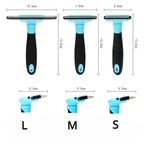 FellZart Undercoat Brush for Dogs & Cats | Double-Sided & Replaceable Blade | De-Shedding & Hair Removal