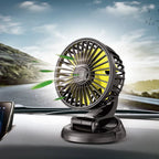 Ventoro Auto Fan 12V/24V/5V | USB or Cigarette Lighter | Rotatable & Compact | For Car, Truck, SUV, Motorhome & Office