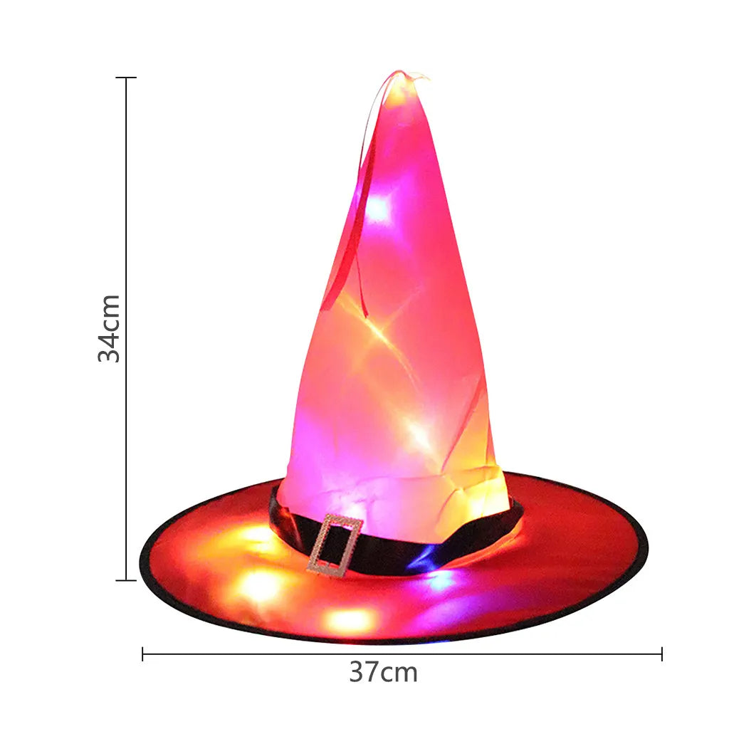 LumoHex | Glowing Witch Hat | Halloween Costume | For Children & Adults