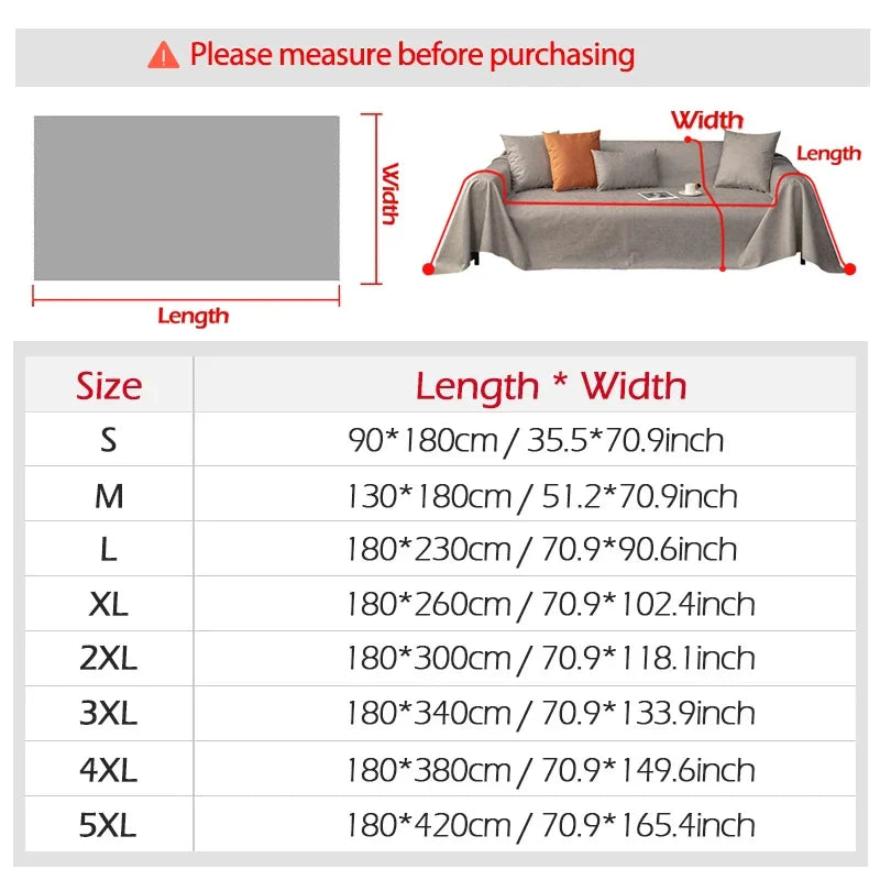 HomeGuard Sofa Blanket | Waterproof & Scratch-Resistant | Dust Protection & All-Round Cover | For Sofa, Bed & Living Space
