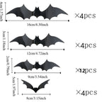 Luminous LED Bat Wall Stickers 24PCS