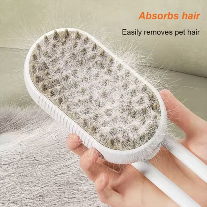 Steam comb for silky fur in dogs & cats