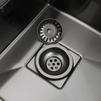 AquaGuard Stainless Steel Sink Strainer with Odor Filter – Pop-Up Stopper & Anti-Blocking Basket