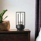 Warm LED Cordless Table Lamp – Battery Operated Nordic Design - LED with Touch Control, Suitable for Bedroom, Home, Outdoor - Ideal Night Light