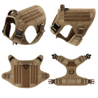 Tactical Dog Harness and Leash Set for Medium and Large Dogs