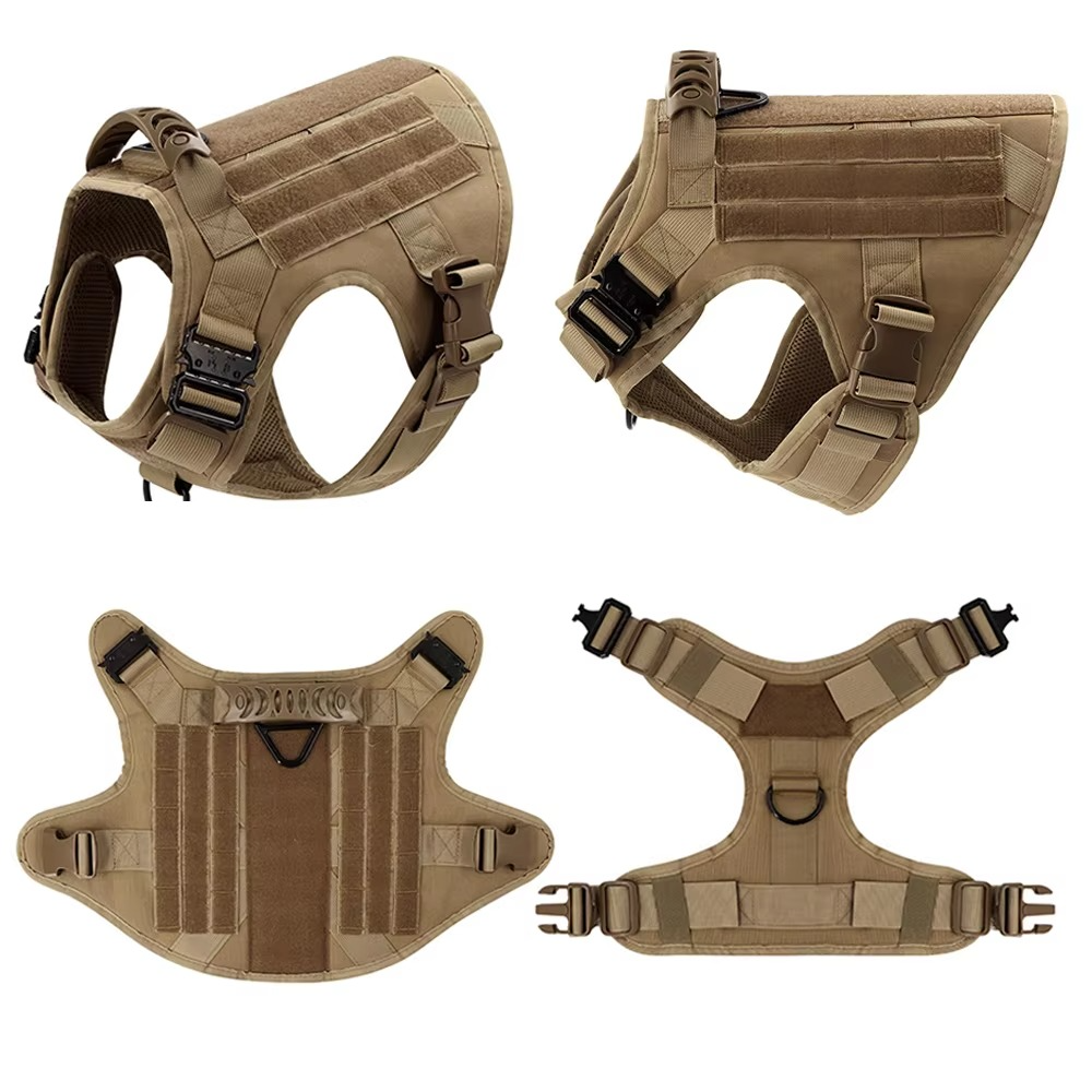 Tactical Dog Harness and Leash Set for Medium and Large Dogs