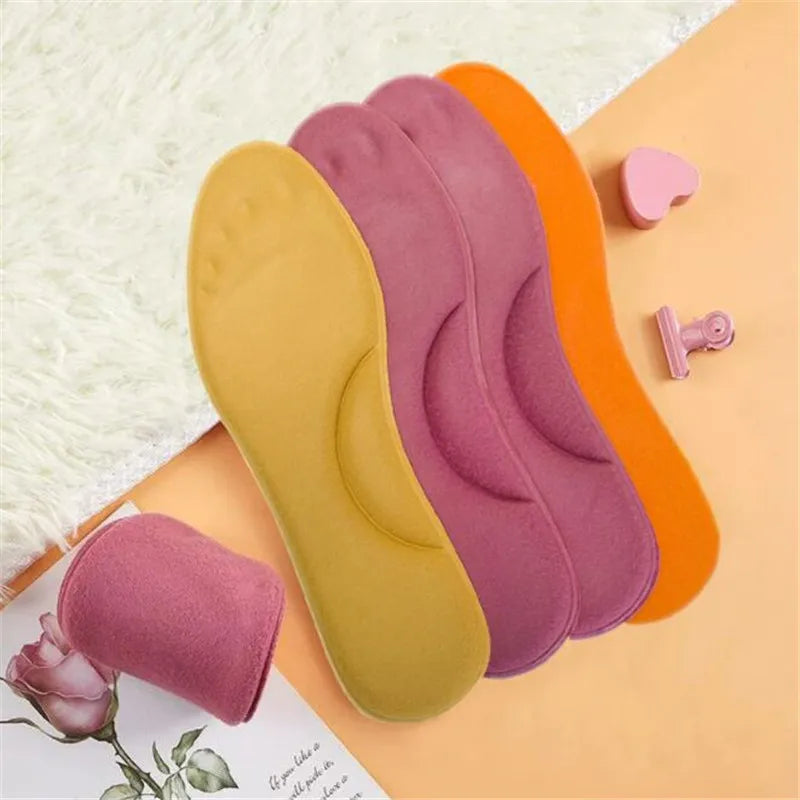 Thermostep Self-Heating Insoles | Thermo Insoles with Memory Foam | Constant Heat | For Women & Men | Red / Yellow