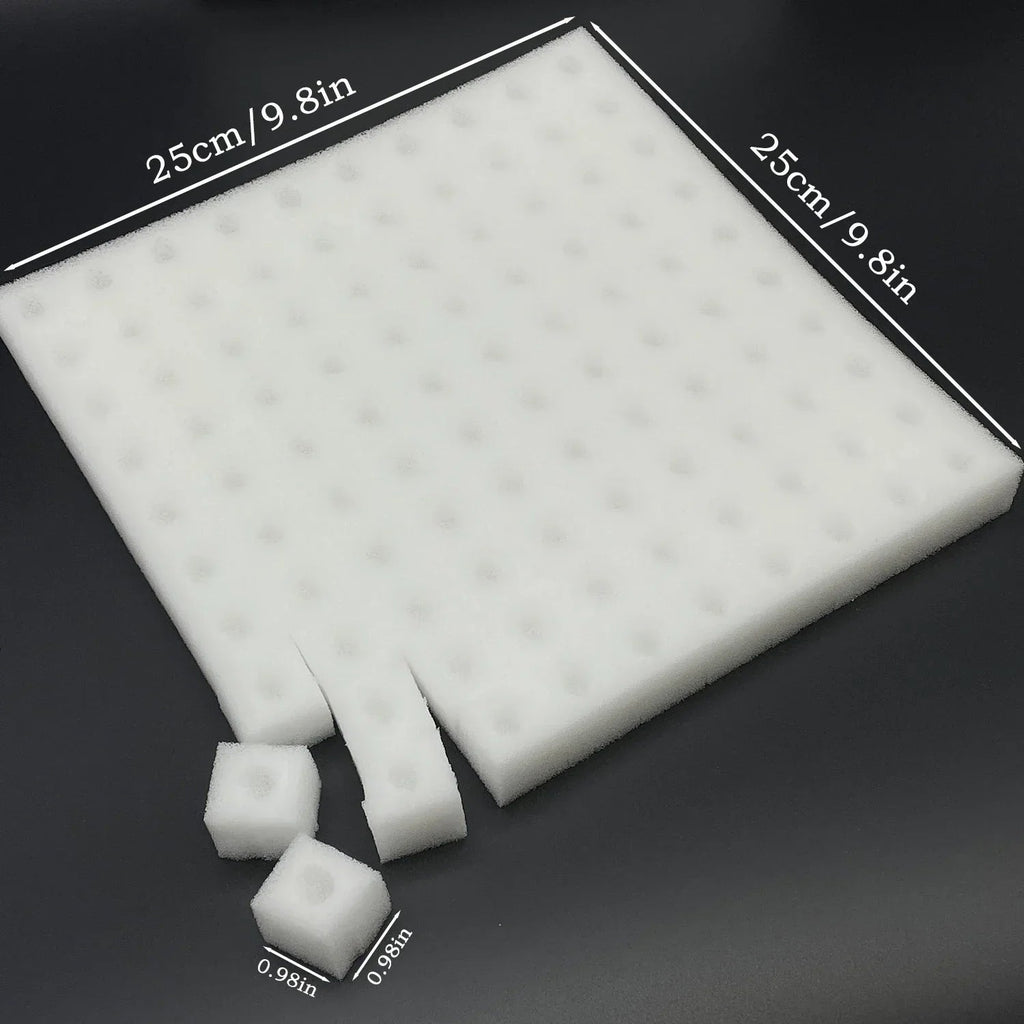 Germina Propagation Sponge Mat | 100 Seed Holes | For Hydroponics & Soil | 25×25cm
