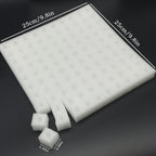 Germina Propagation Sponge Mat | 100 Seed Holes | For Hydroponics & Soil | 25×25cm