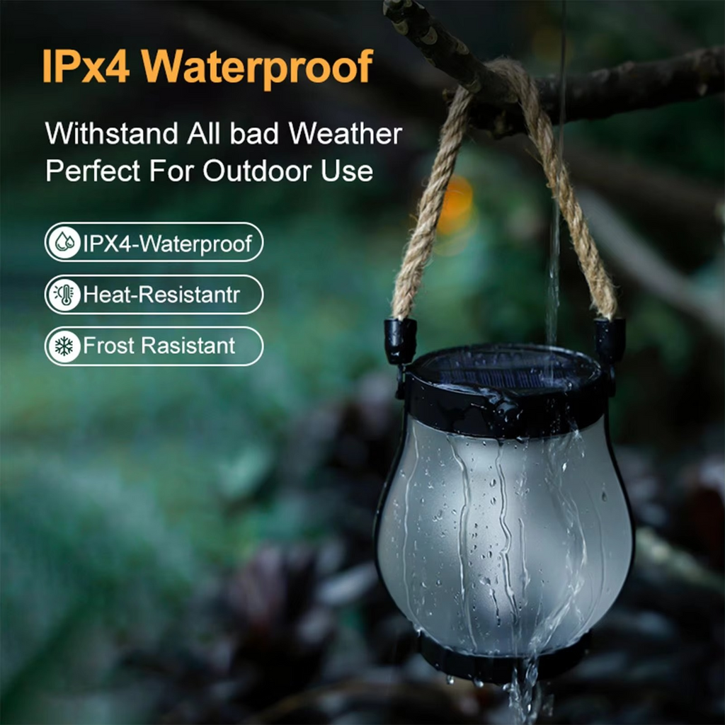 Outdoor Weatherproof Solar Flame Lamps
