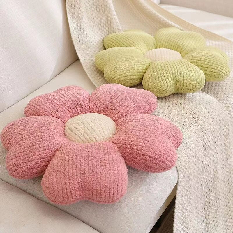Fluffy Clover Flowers Pillow