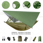Trek Viva Camping Hammock | Integrated Mosquito Net & Rain Cover | Ultralight & Tear Resistant | 3-in-1 Outdoor Solution