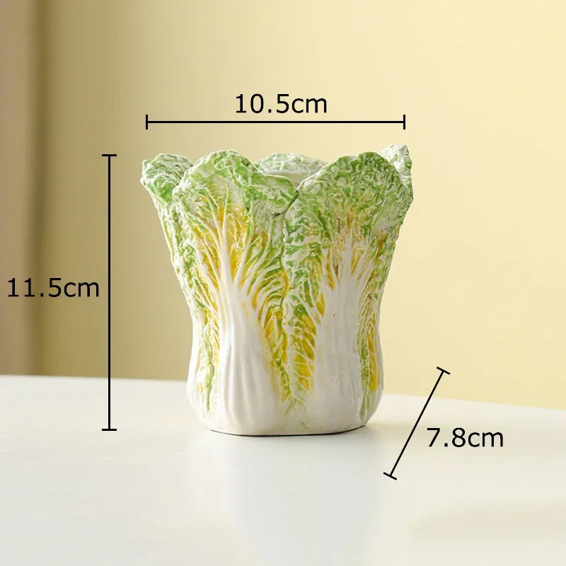 Chinese Cabbage Ceramic Jar