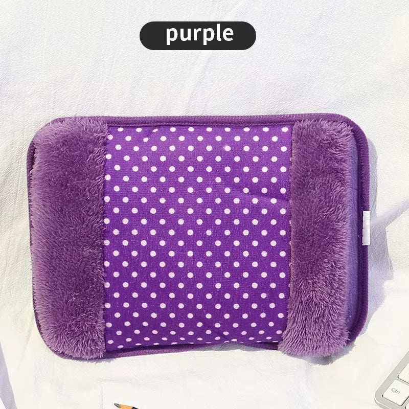Electric Hot Water Bottle HeatDot 500 | 500W Quick Heating with EU Plug | Rechargeable Hand Warmer with Double Pocket | Safe Heat Source for Winter & Office