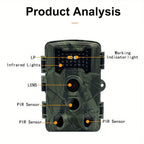 Hunting trail camera 36MP 1080P with night vision