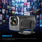 Compact 4K Android Mini Projector with WiFi & Bluetooth