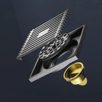 AquaShield Square Stainless Steel Floor Drain