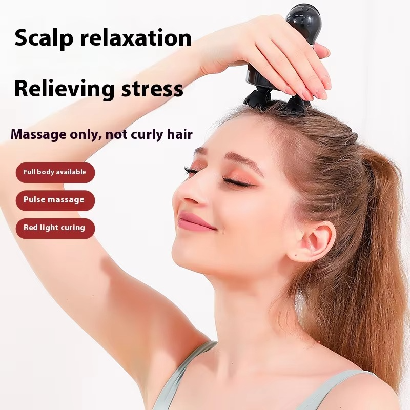 Waterproof Electric Scalp Massager for Hair Growth and Relaxation