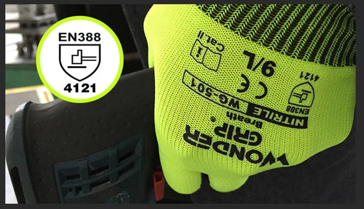 Work Gloves with Wonder Grip – Non-Slip Gloves for Gardening and Craftsmanship