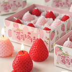 Charming Strawberry Soy Wax Scented Candles - Aromatherapy & Decorative