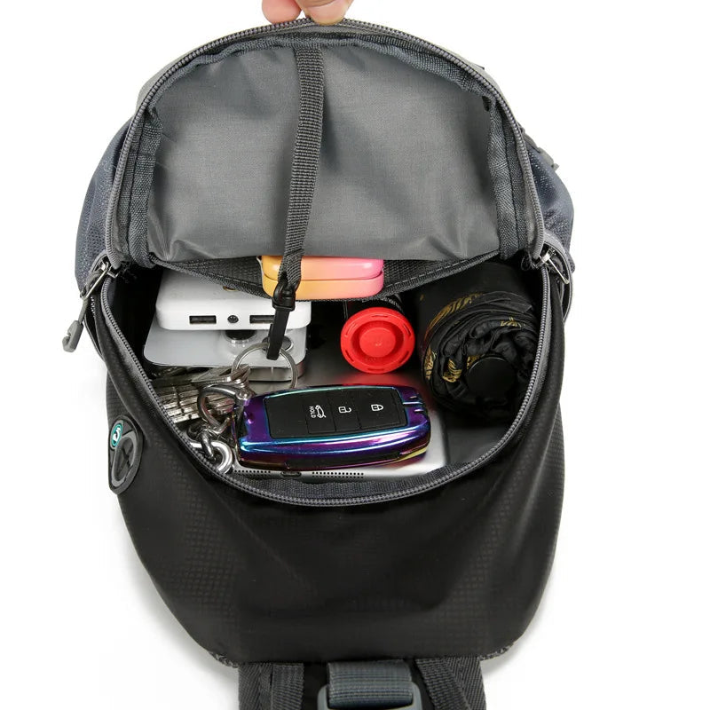 SecurePack | Anti-Theft Waterproof Multi-Pocket Shoulder Backpack – Lightweight Crossbody Travel Bag
