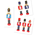 HoutPracht | Set of 6 Mini Nutcracker Ornaments