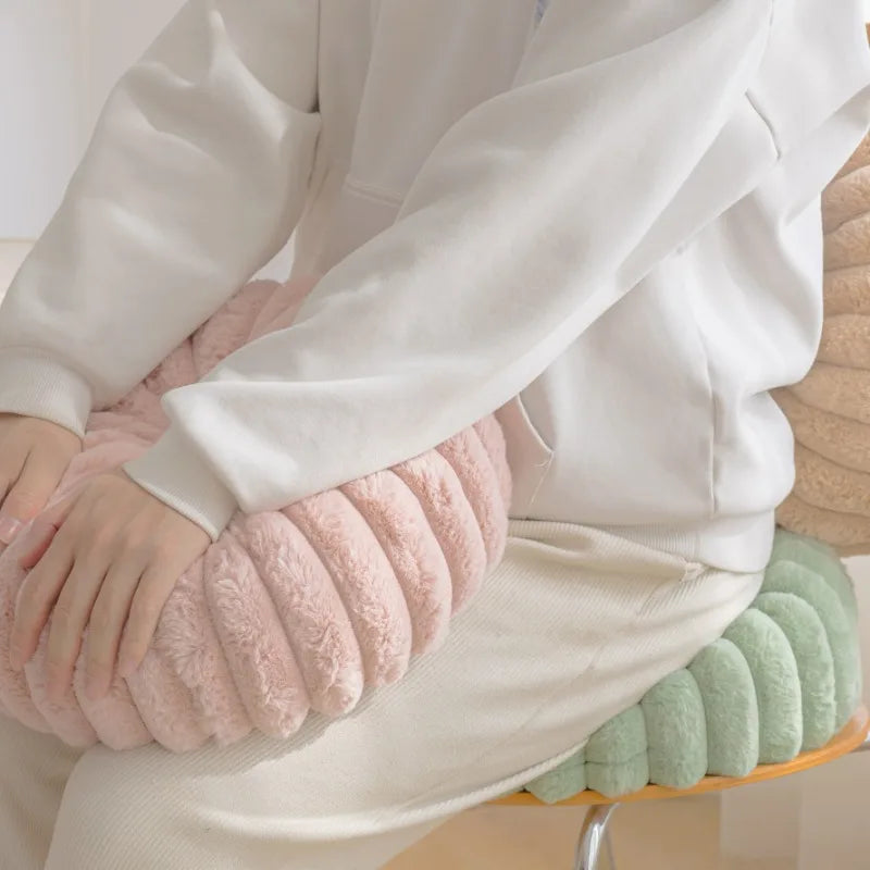 Fluffy Pastel Pumpkin Cushion