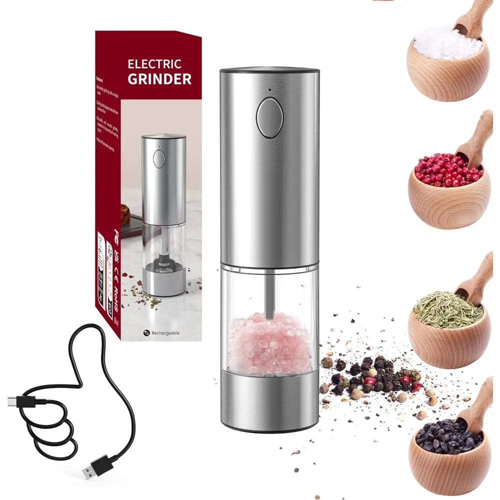 Modern herb grinder with USB charging and elegant design