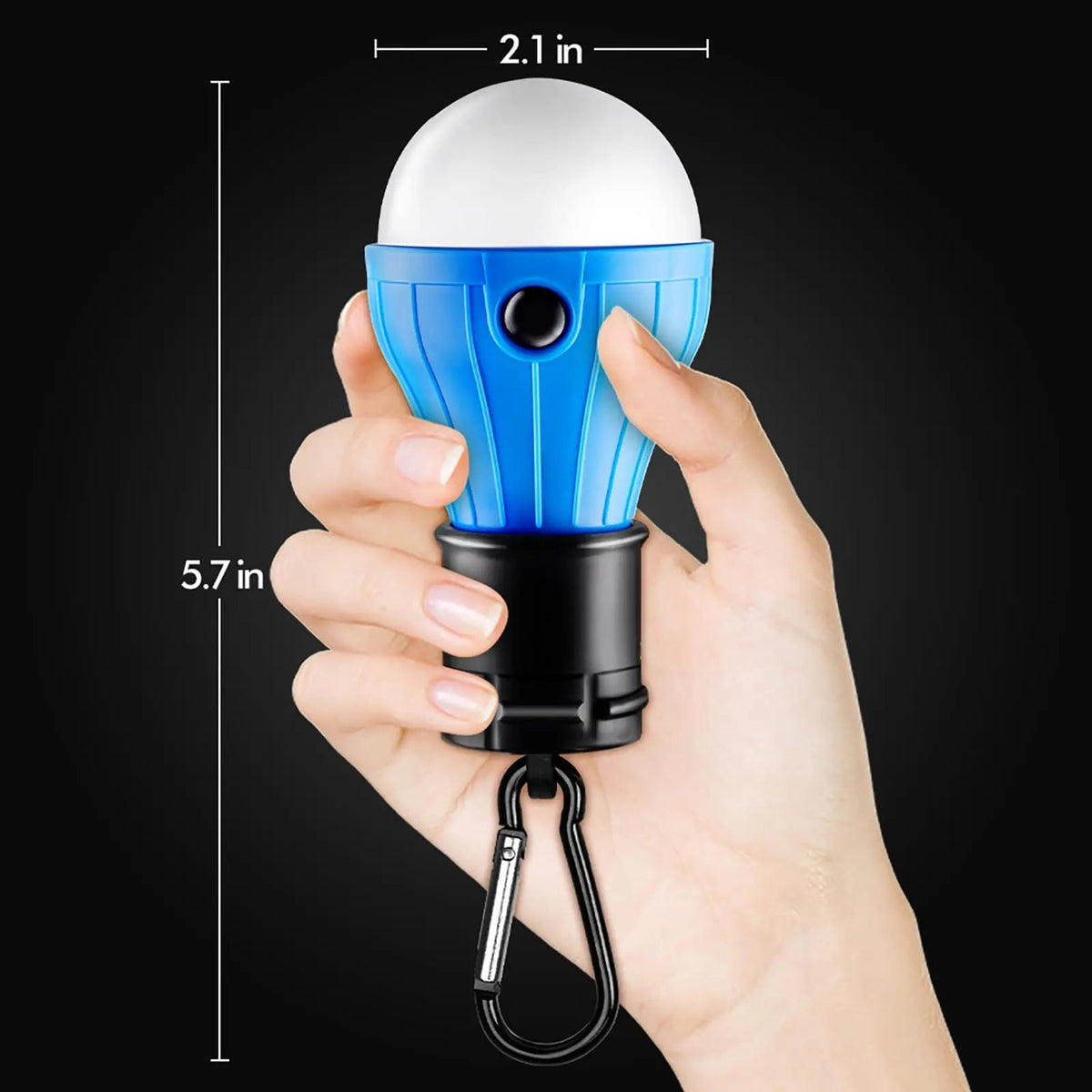 LumaTrail Outdoor Lamp | 3 Light Modes | Compact & Stable | Carabiner Attachment