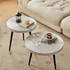 Round Wooden Coffee Table Japanese Design Tea Table Living Room