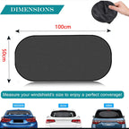 AutoShade UltraMesh Set | UV protection & heat blocker | For front & rear windscreen | Universally suitable