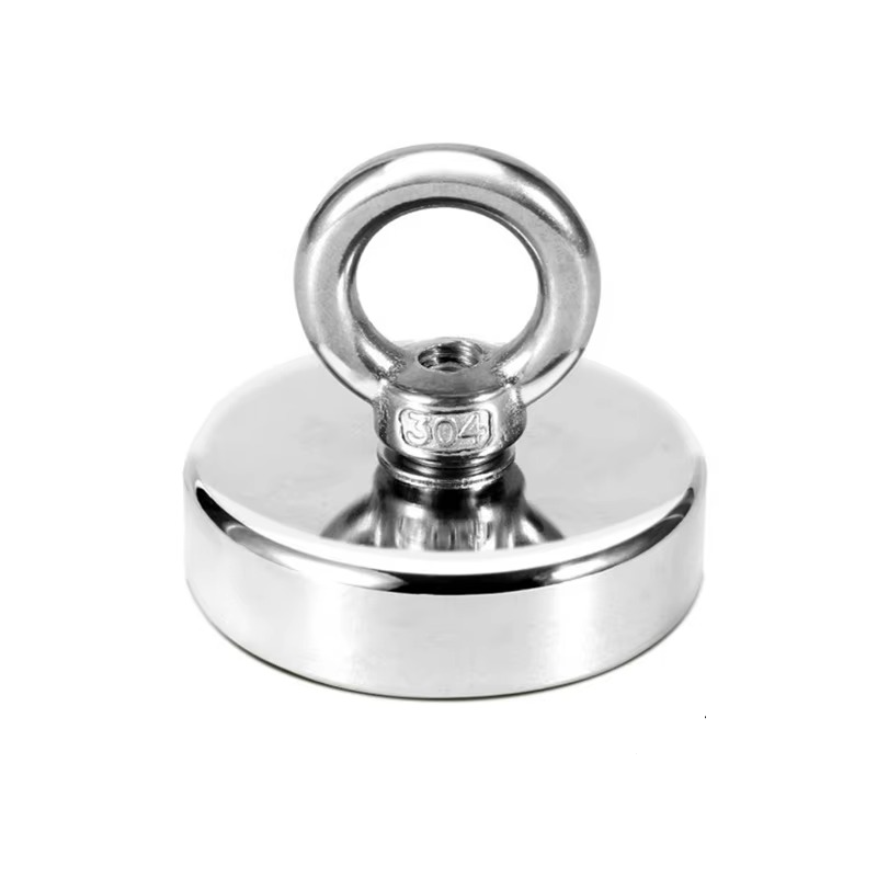 Premium Neodymium Fishing Magnet with Eyebolt for Magnetic Salvaging