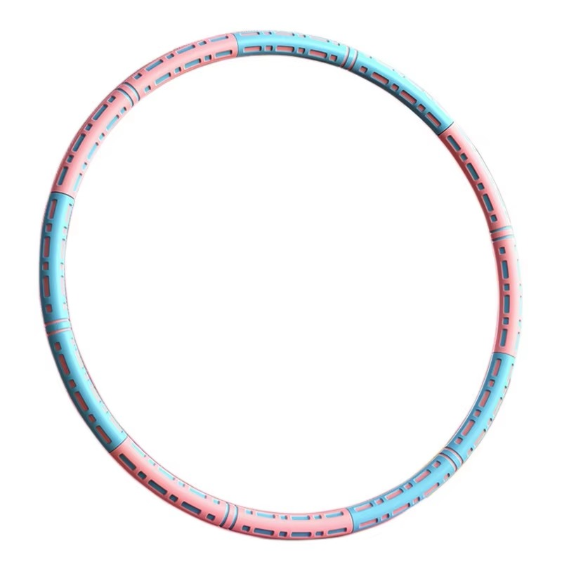 Detachable Stainless Steel Weighted Fitness Hoop for Full Body Exercise