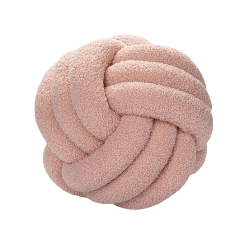 Boucle Rope Knot Ball Cushion
