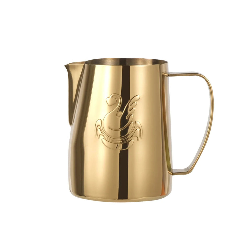 600ml stainless steel coffee pot milk frother cup cream maker espresso latte art tool elegant swan
