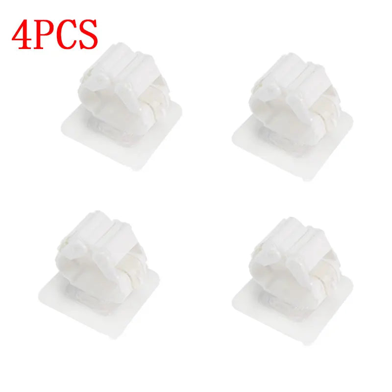 Mop holder FixoGrip | Self-adhesive & Waterproof | Wall mount without drilling | Set of 4